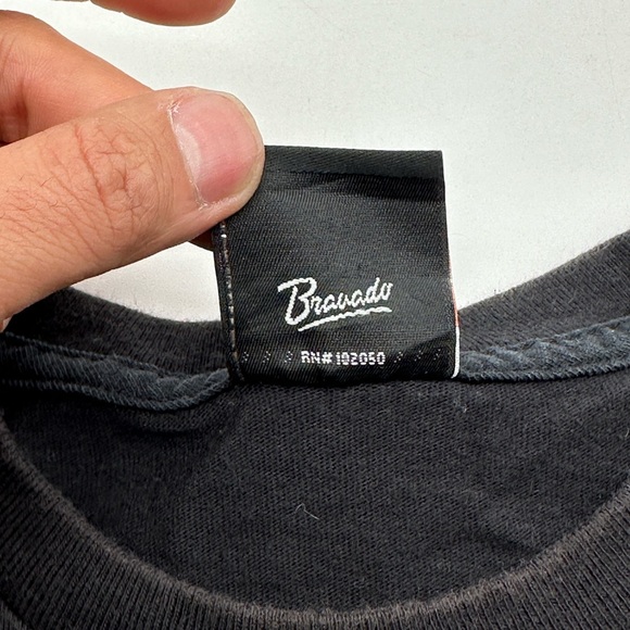 Harley Davidson American Legend Shirt Eagle Flag Bravado Made In USA Medium 2015 - Picture 8 of 12